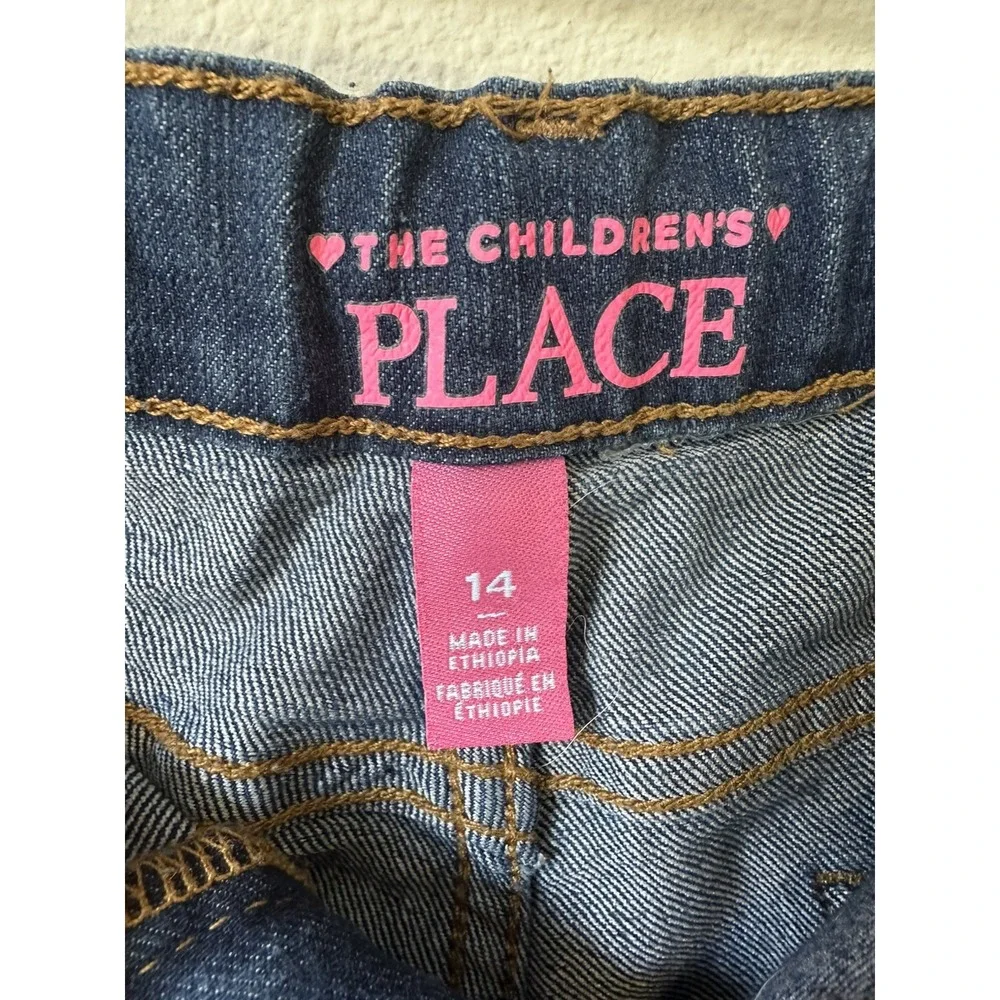 The Children's‎ Place Girls Size 14 Medium Wash Denim Bootcut Jeans